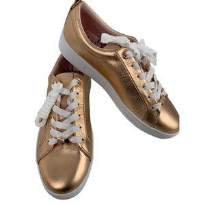 Ted Baker Gielli Rosegold Leather Sneakers Size US 9 NWOB